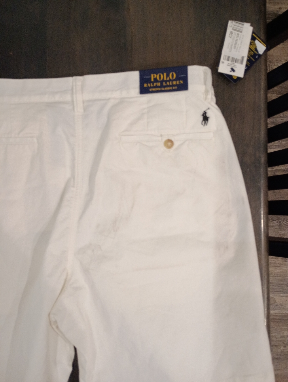 Polo Ralph Lauren Men's White Flat Front Shorts Size 35 New - Picture 6 of 7